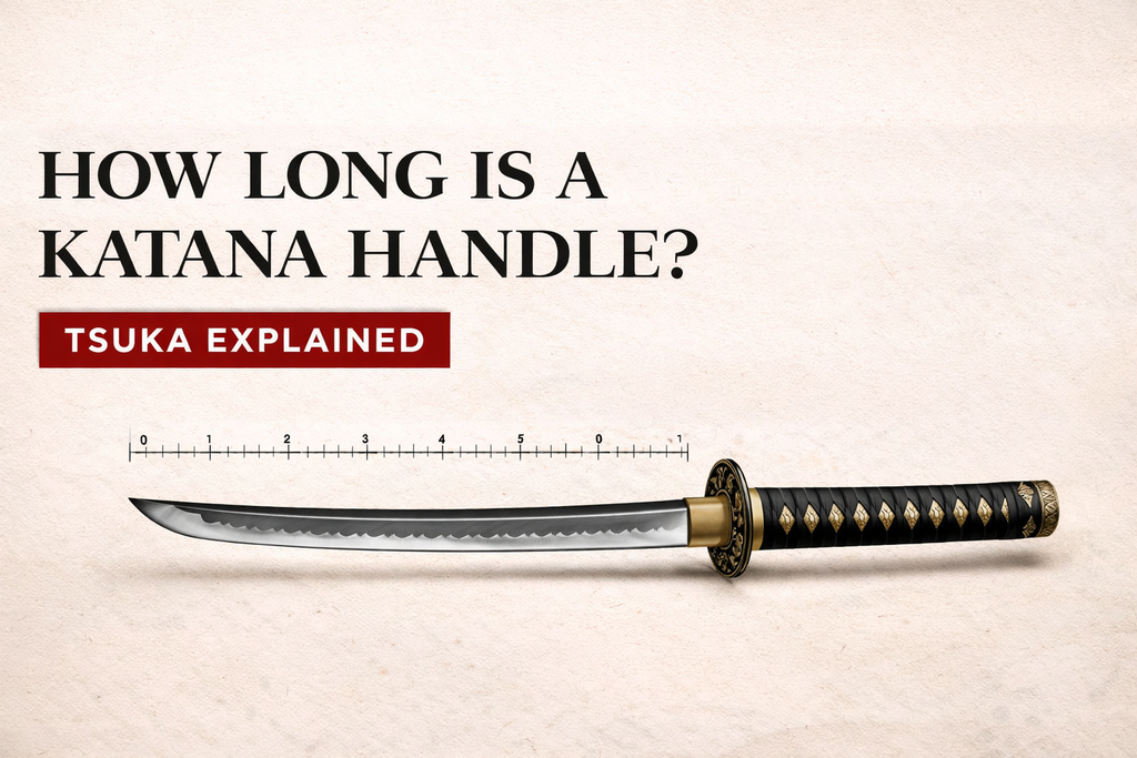 How long is a katana handle (Tsuka) and parts breakdown