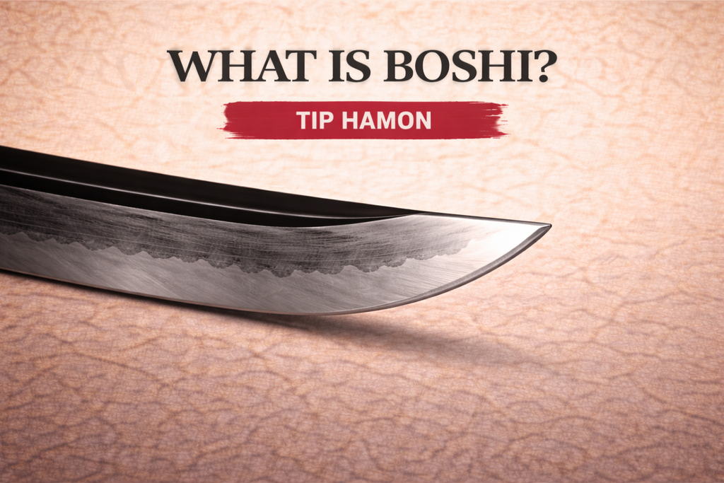 Katana Boshi Beauty of this little hamon line within the Kissaki