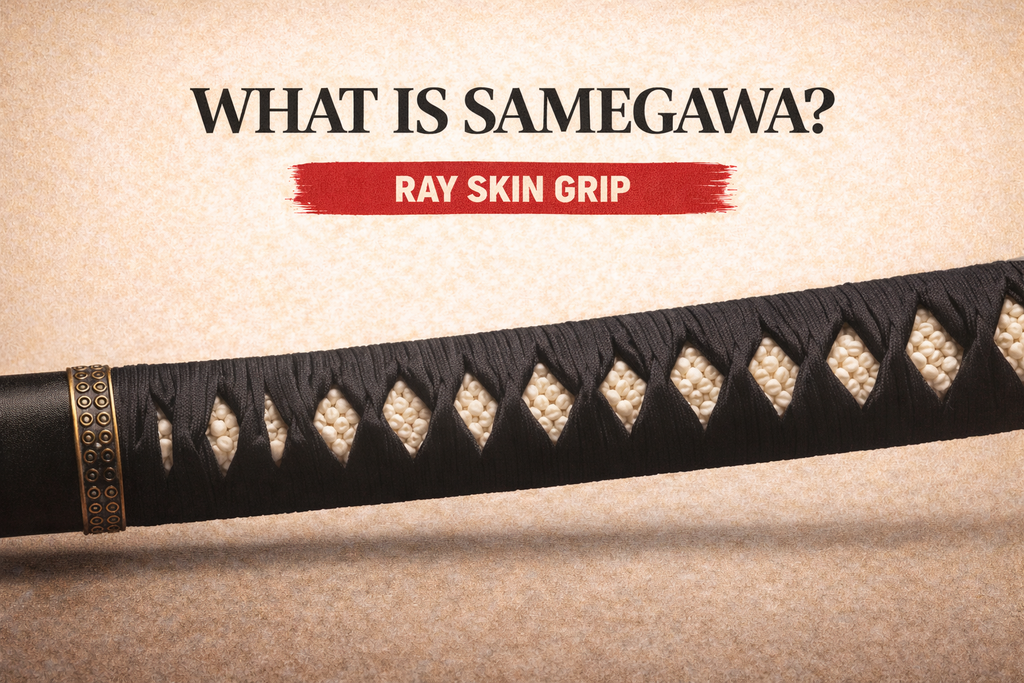 Katana Samegawa Ray skin on the tsuka that provides comfortable grip