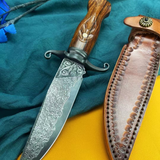 Venus's Grace Damascus Steel Fixed Blade