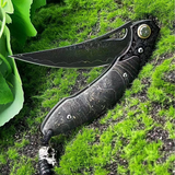 Nocturnal Terrors Damascus Steel Knife