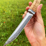 Rolling Hills Damascus Steel Fixed Blade Tanto