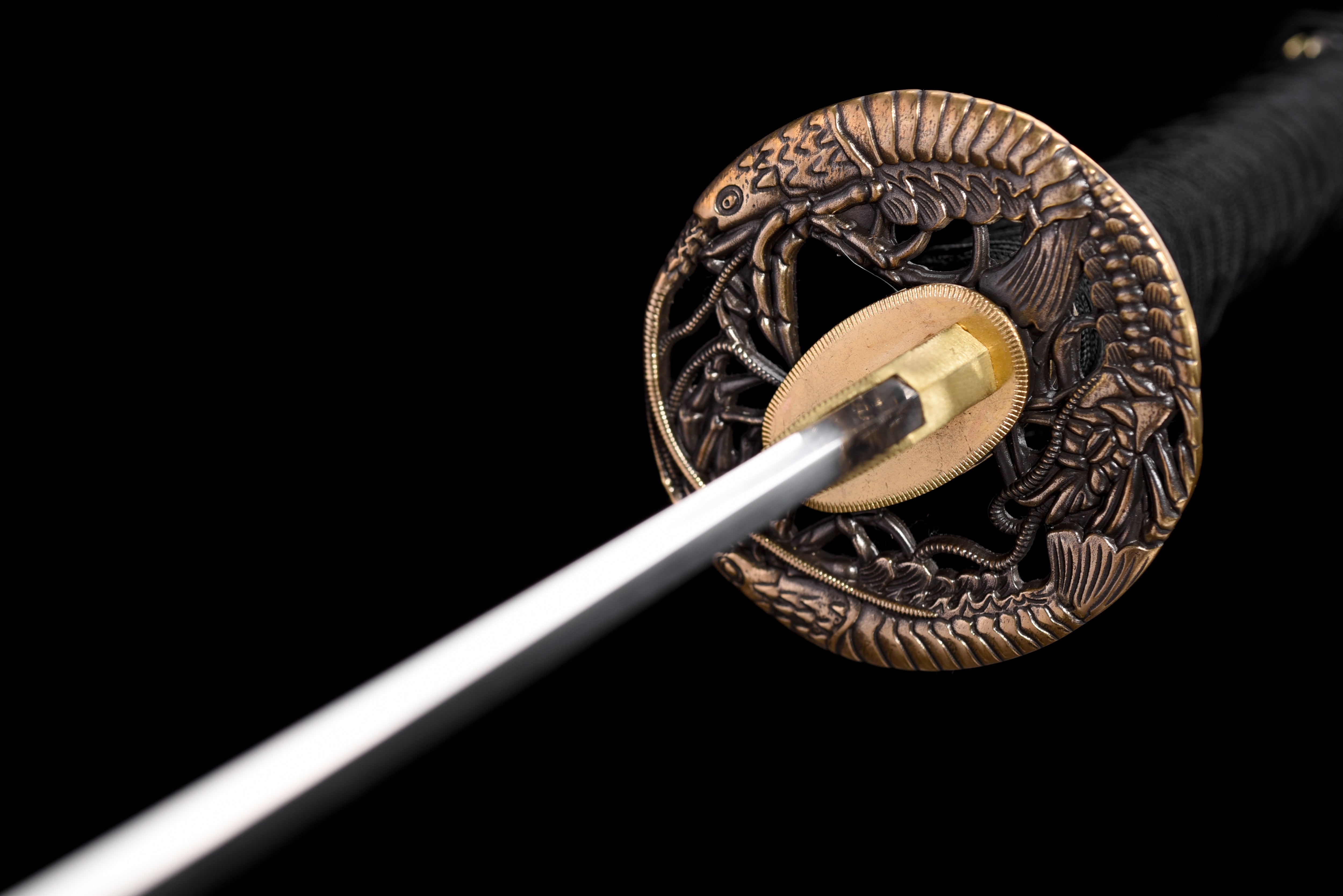 The Ebi Lobster Theme Katana T10 Steel Extra Sharp Aesthetic Polishing