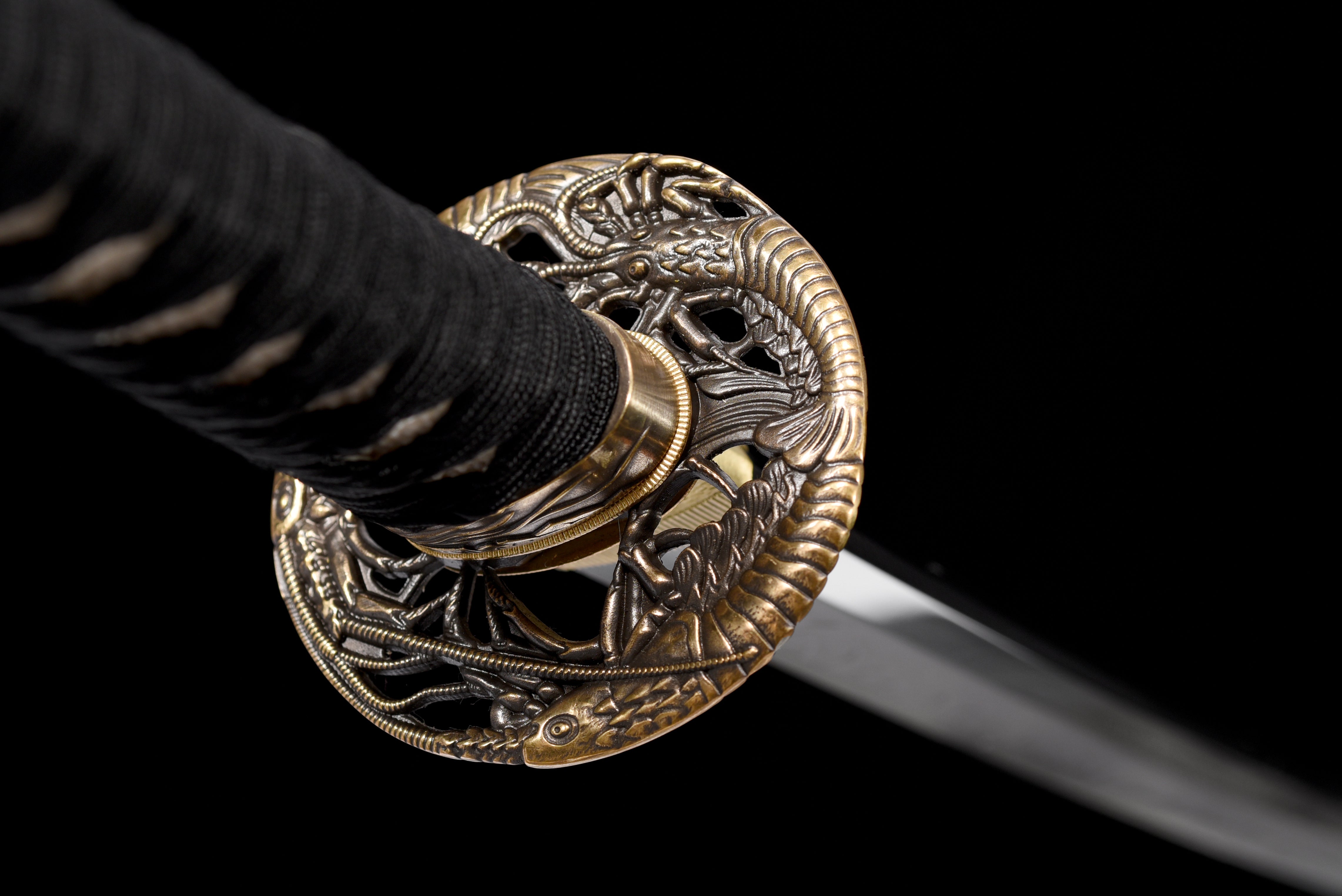 The Ebi Lobster Theme Katana T10 Steel Extra Sharp Aesthetic Polishing