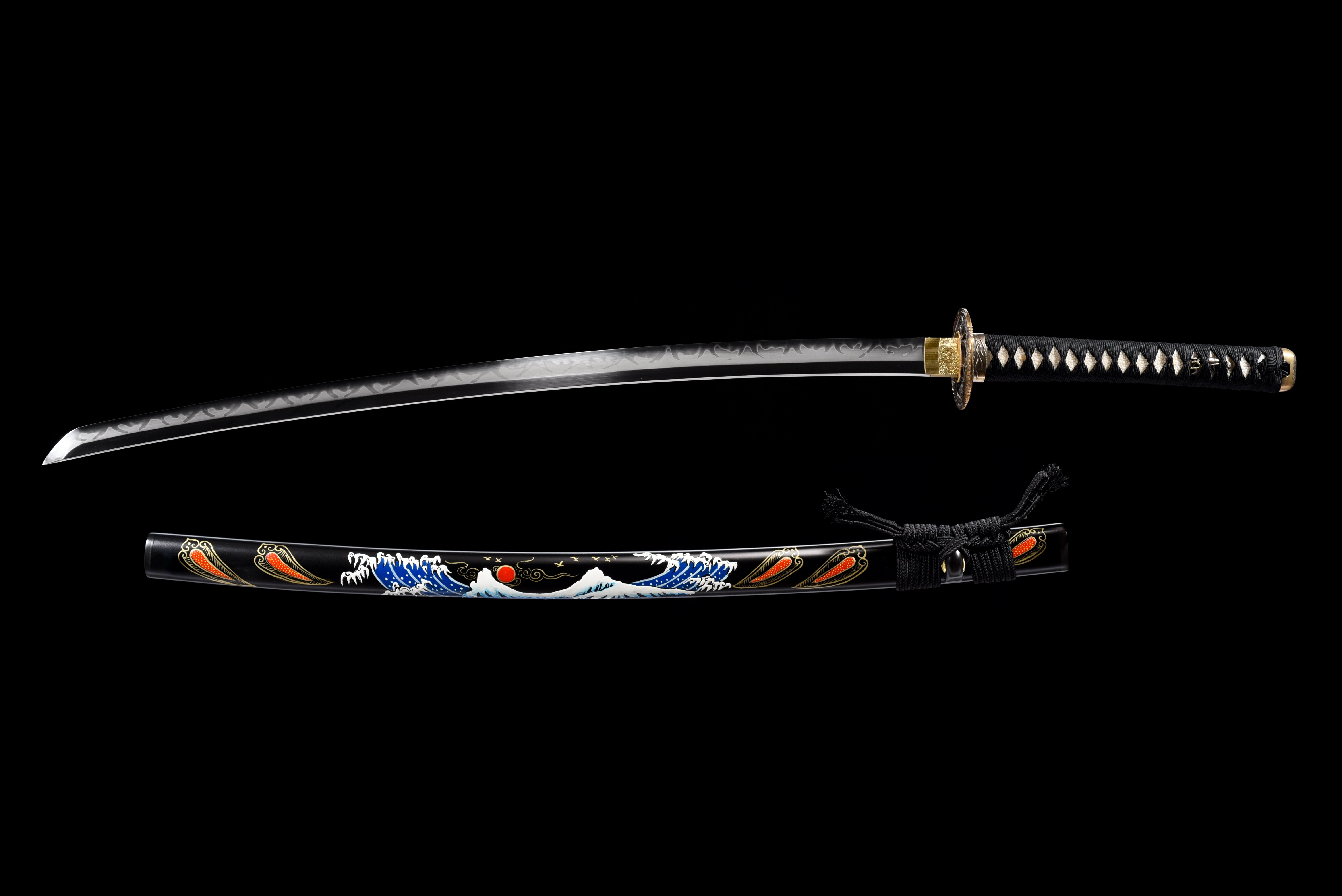The Ebi Lobster Theme Katana T10 Steel Extra Sharp Aesthetic Polishing