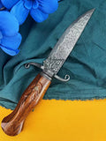 Venus's Grace Damascus Steel Fixed Blade