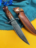 Venus's Grace Damascus Steel Fixed Blade