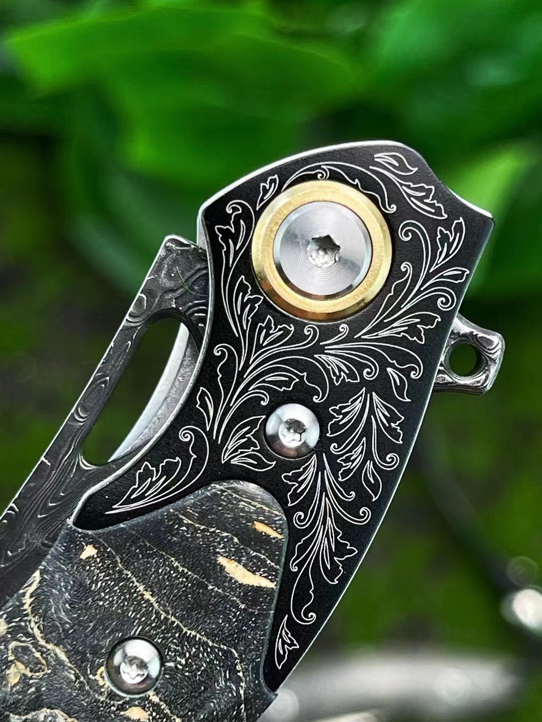 Nocturnal Terrors Damascus Steel Knife