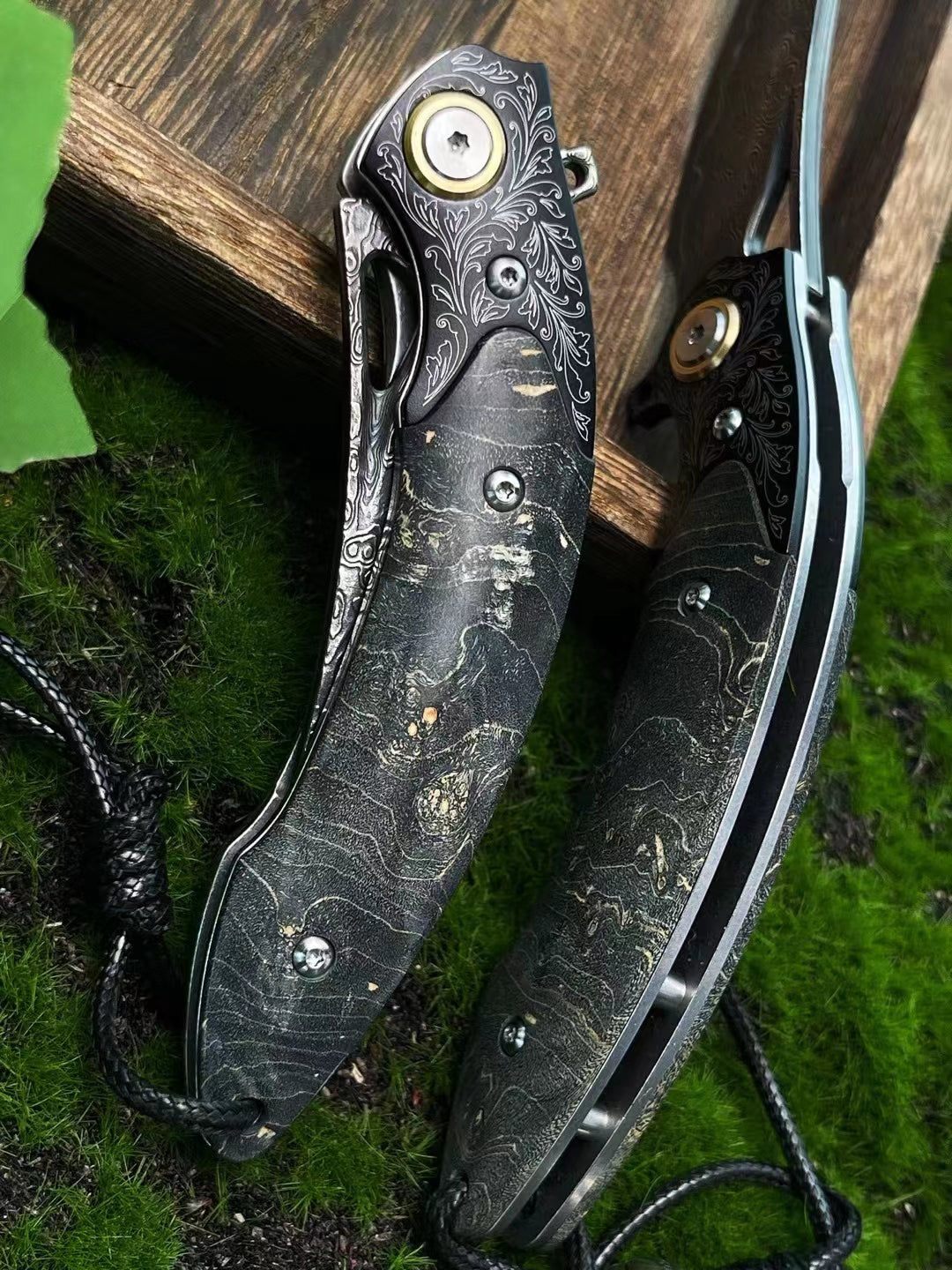Nocturnal Terrors Damascus Steel Knife