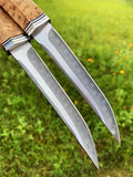 Rolling Hills Damascus Steel Fixed Blade Tanto