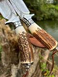 Fortunate Buck Damascus Steel Fixed Blade