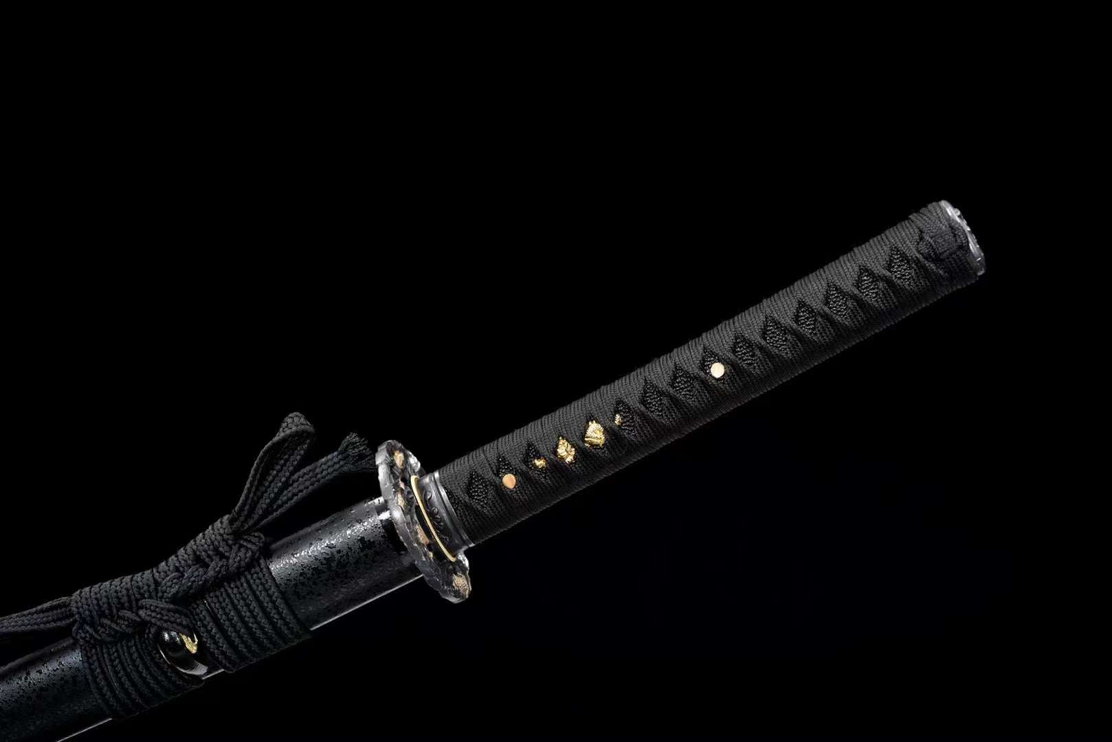 The Burakkuingula Handmade Katana Clay Tempered T10 Steel