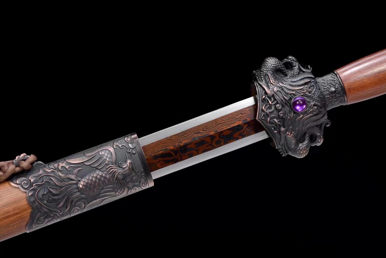 The Suave Dansei Handmade Chinese Sword Pattern Steel