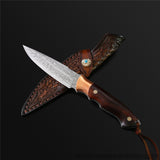 Blade of Glory Damascus Steel Fixed Blade