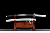 The Kamonconen Handmade Katana Wakizashi Clay Tempered T10 Steel