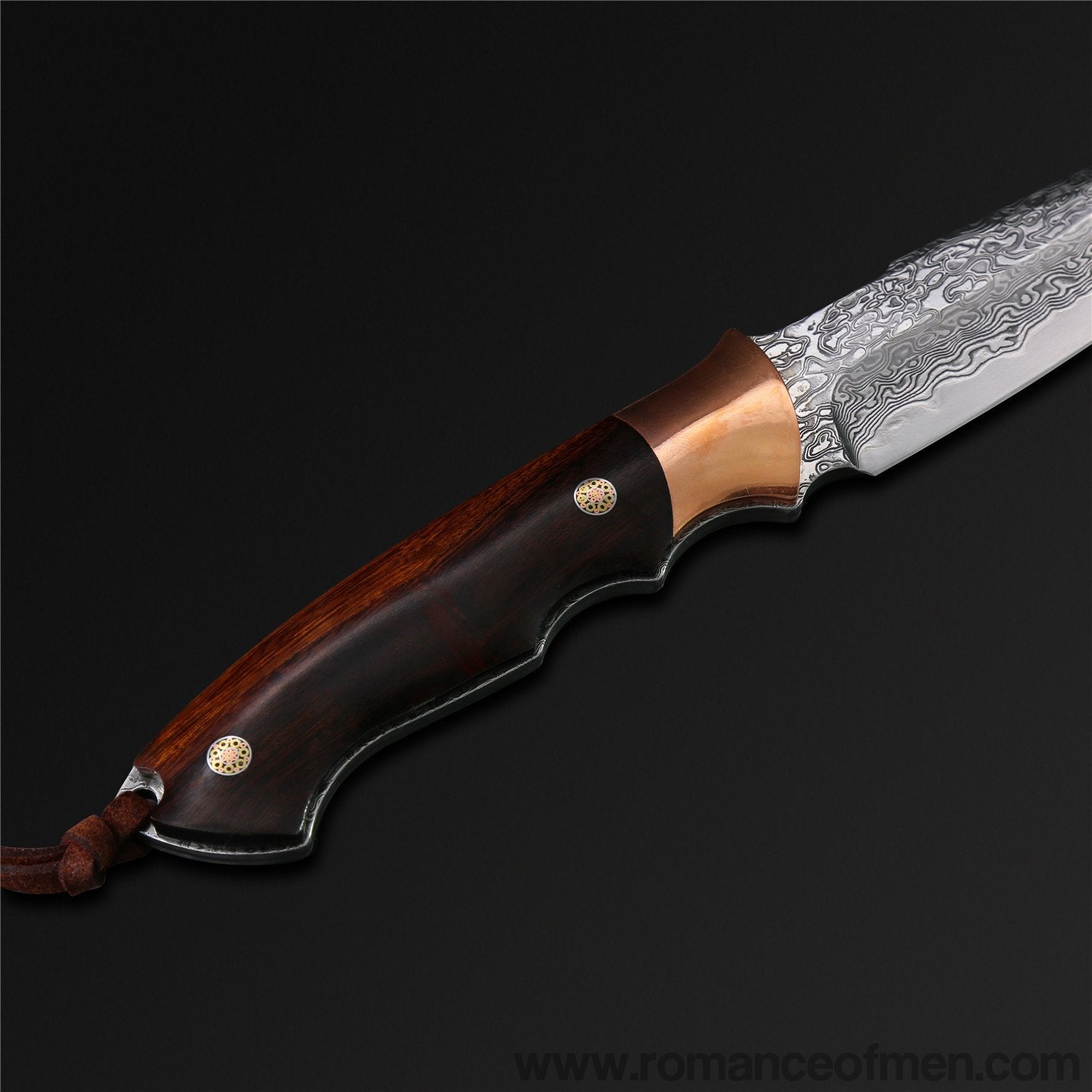 Blade of Glory Damascus Steel Fixed Blade-Romance of Men