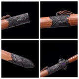 The Suave Dansei Handmade Chinese Sword Pattern Steel