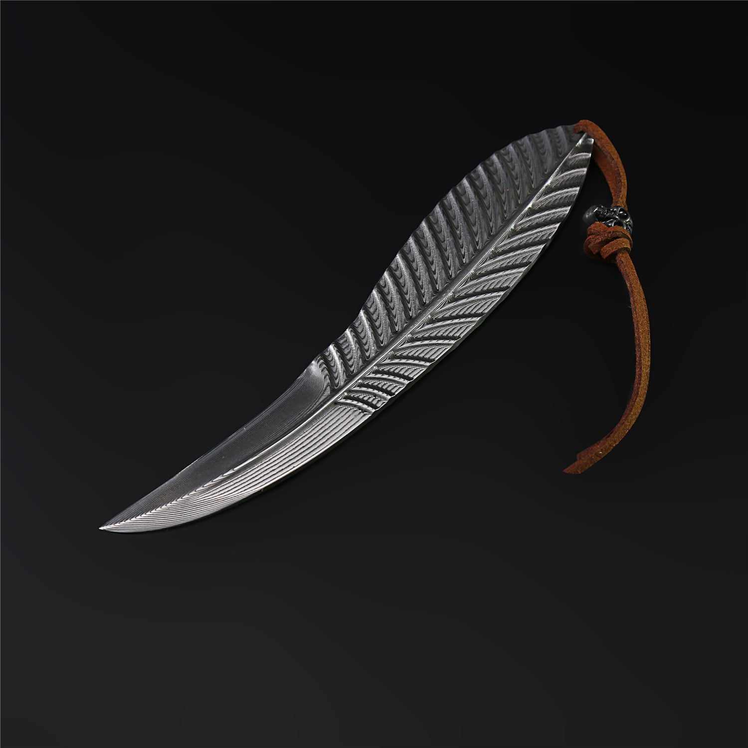 The Feather Damascus Steel Fixed Blade