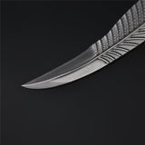 The Feather Damascus Steel Fixed Blade