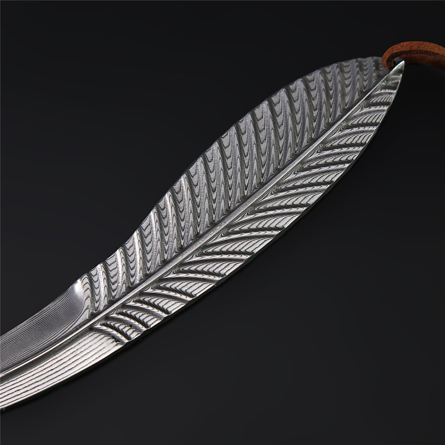 The Feather Damascus Steel Fixed Blade