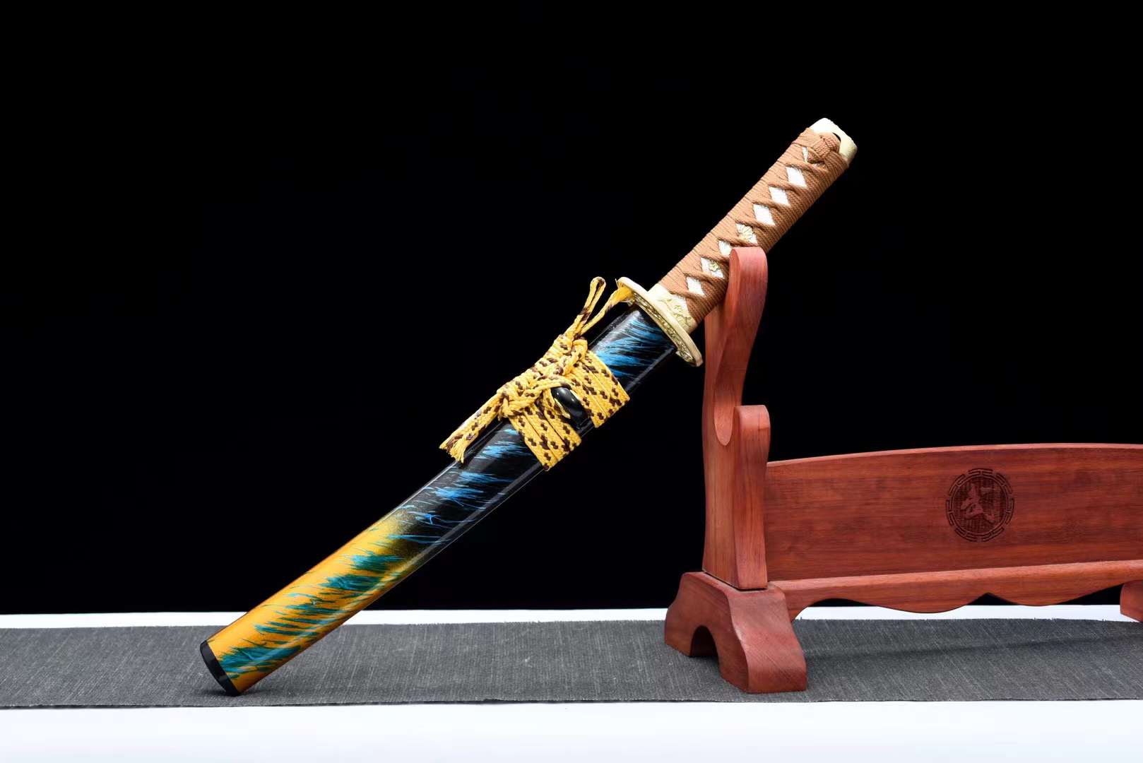 The Gorudo Ume Handmade Tanto Katana Clay Tempered T10 Steel