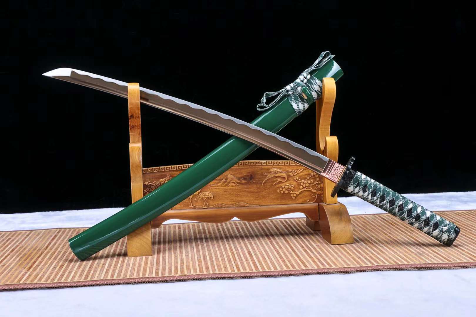The Aki Gan Senshi Handmade Katana Wakizashi Carbon Steel