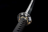 The Burakkuingula Handmade Katana Clay Tempered T10 Steel