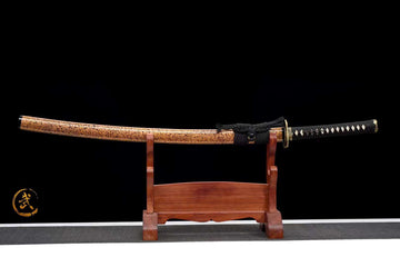 The Boryu Senshi Handmade Katana Clay Tempered T10 Steel