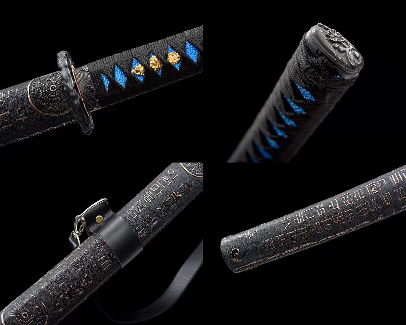 The Aojirou Sora Handmade Katana Carbon Steel