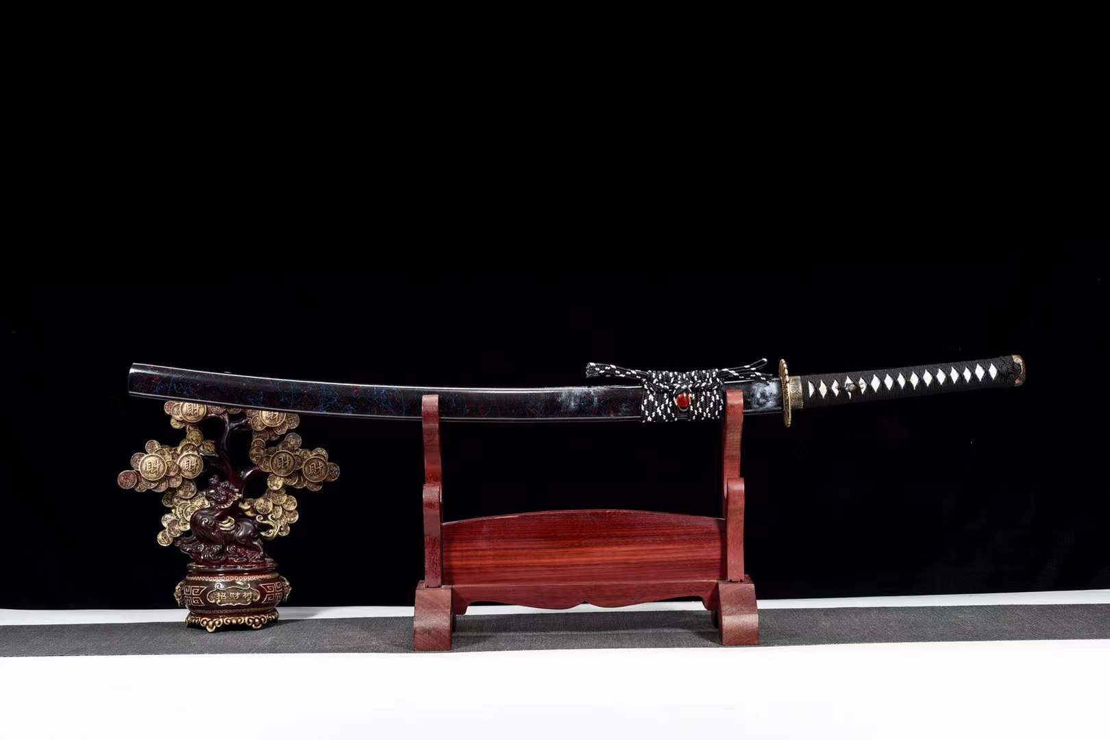 The Maho Takaramono Handmade Katana Clay Tempered T10 Steel