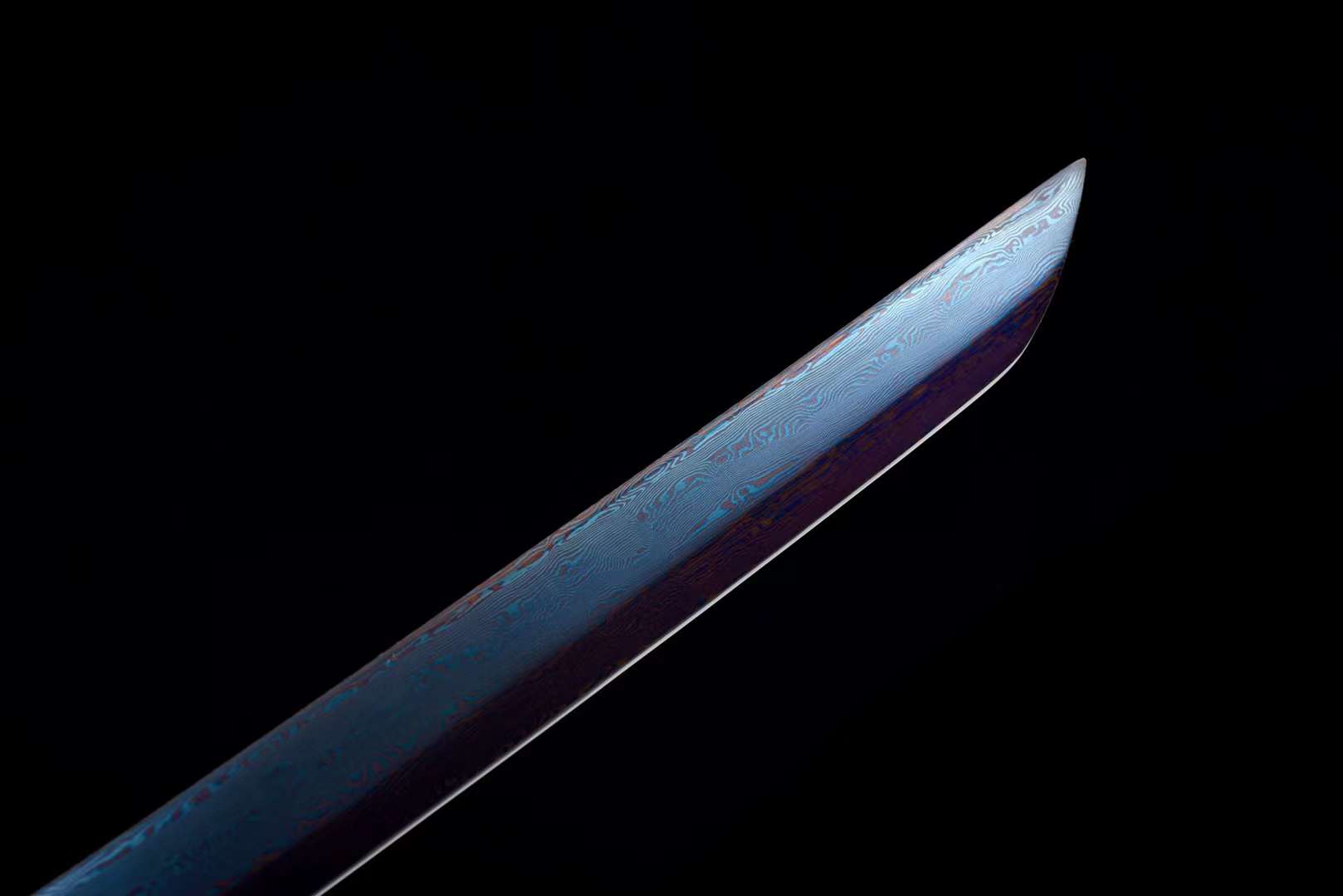 The Shizukana Lan Handmade Reverse Blade Katana Pattern Steel