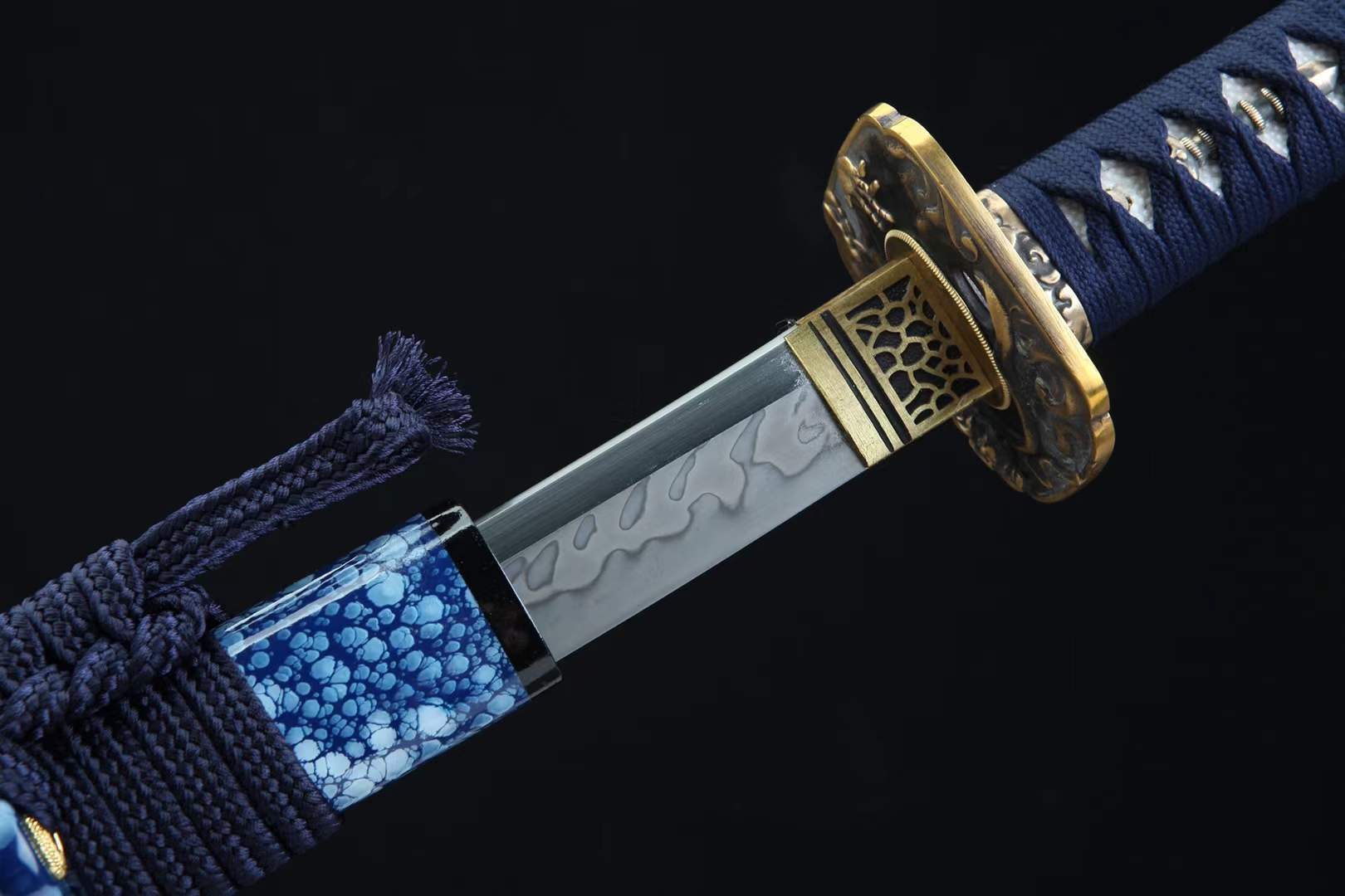 The Kage Noakuma Handmade Katana Clay Tempered T10 Steel