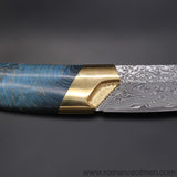 The dog's blade damascus fixed blade knife 24CM-Romance of Men