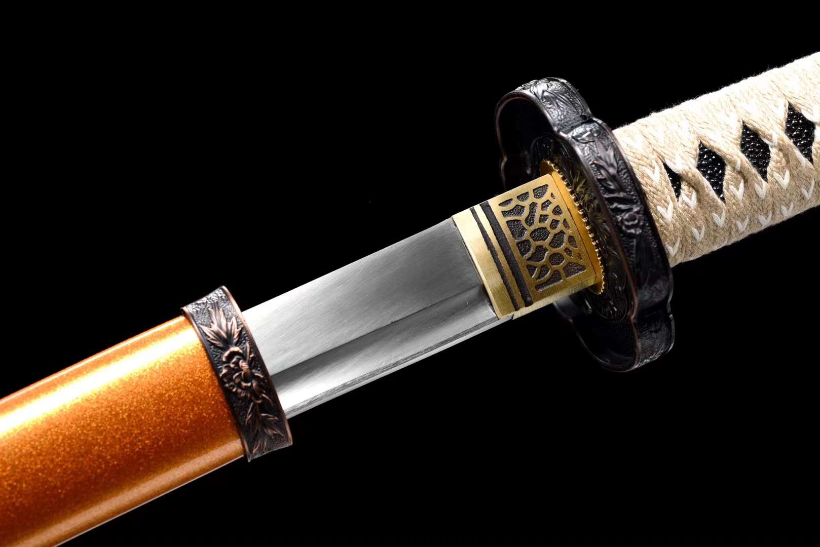 The Koganegiku Handmade Katana Spring Steel