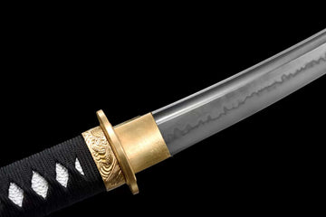 The Mizu Tsuki Handmade Tanto Katana Clay Tempered T10 Steel