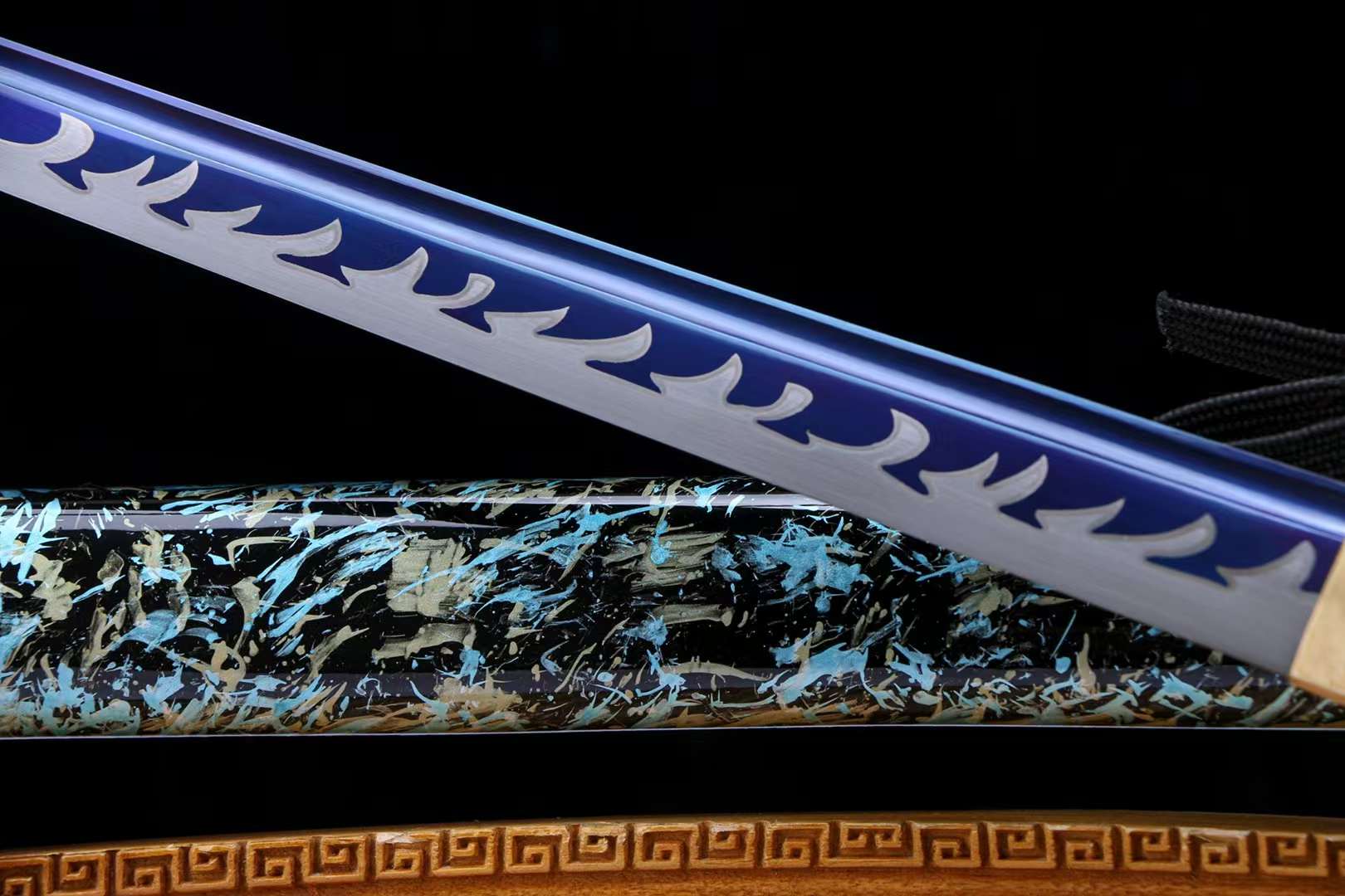 The Kuroi Hoshizora Handmade Chinese Dao Tanto Manganese Steel