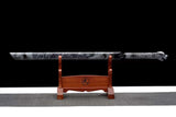 The Burakku Doragon Surasshu Handmade Ninjato Manganese Steel