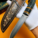 The Shadowless Wootz Damascus Steel Fixed Blade