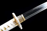 The Kamonconen Handmade Katana Wakizashi Clay Tempered T10 Steel