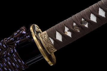 The Takusan Kiku Handmade Katana Clay Tempered T10 Steel