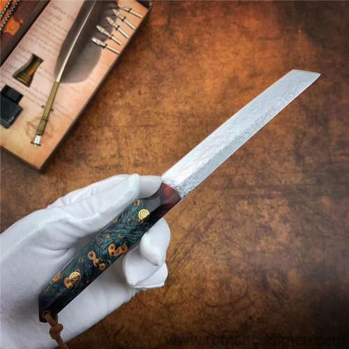 The vital Damascus samurai knife 21CM-Romance of Men