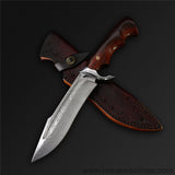 The Musou Damascus Steel Fixed Blade-Romance of Men