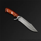 The Musou Damascus Steel Fixed Blade-Romance of Men