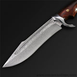 The Musou Damascus Steel Fixed Blade-Romance of Men
