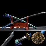 The Rakki Koi Handmade Katana Clay Tempered T10 Steel