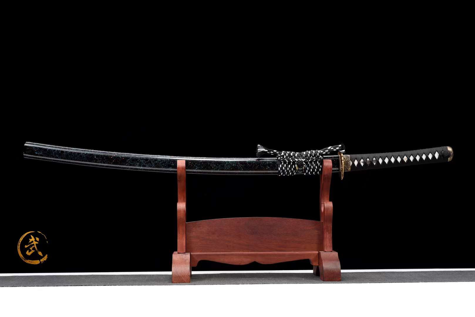 The Mozun Senshi Handmade Katana Clay Tempered T10 Steel