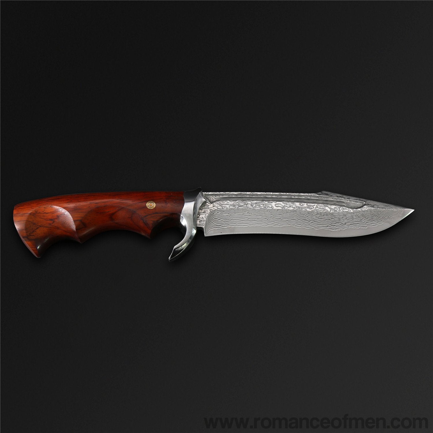The Musou Damascus Steel Fixed Blade-Romance of Men