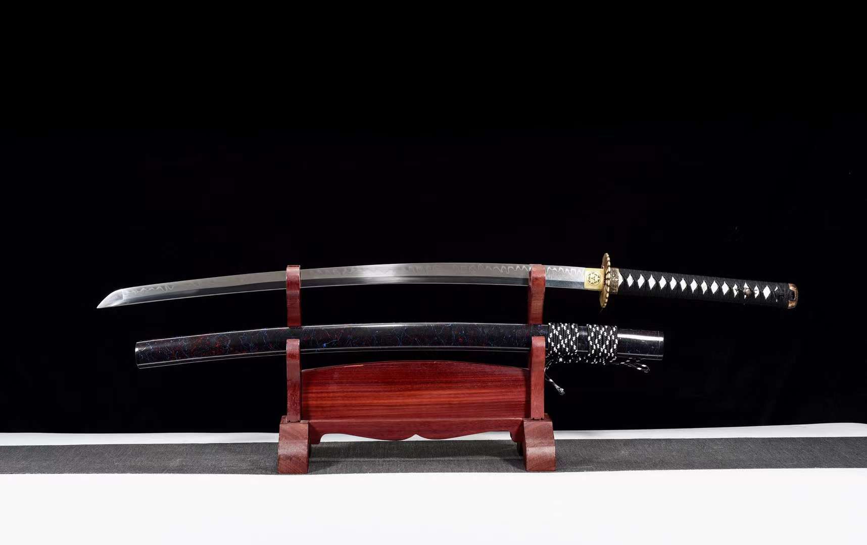 The Maho Takaramono Handmade Katana Clay Tempered T10 Steel