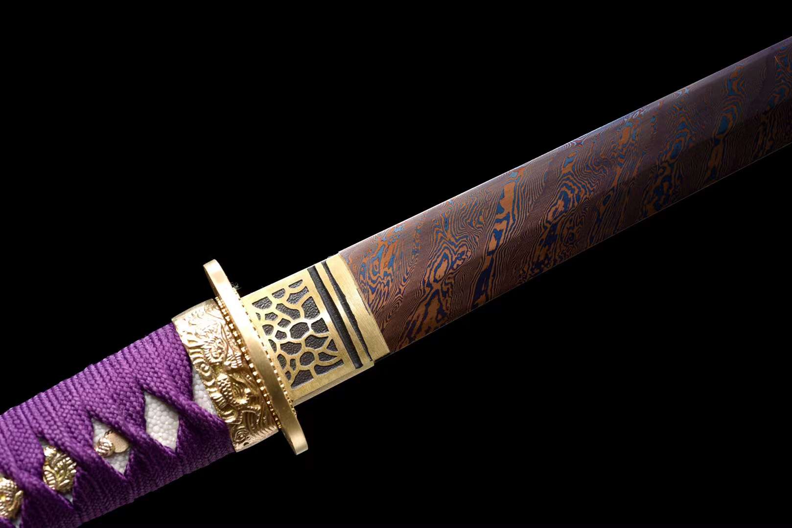 The Baioretto Handmade Tanto Katana Pattern Steel