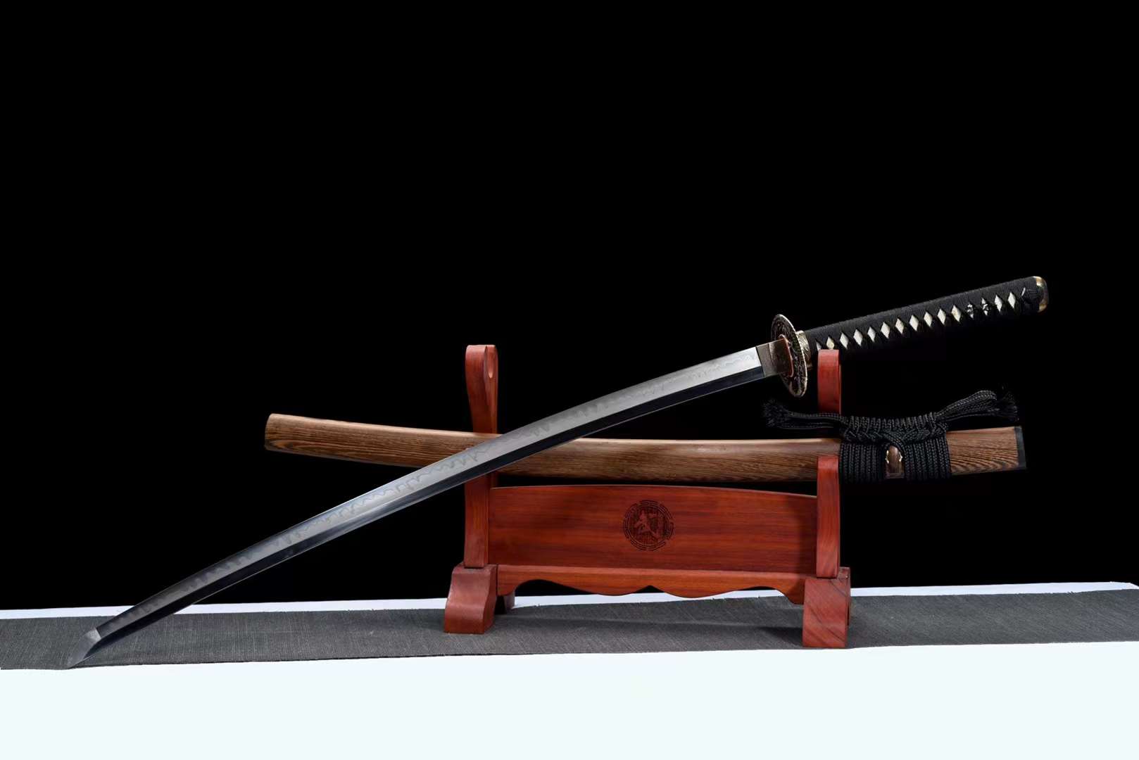 The Kiiroiharuka Handmade Katana Clay Tempered T10 Steel